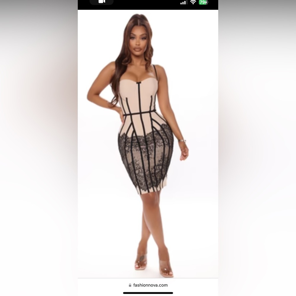 Selling this dress. It was worn once for this photoshoot then dry cleaned.